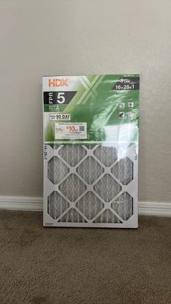 Brand New- never opened HDX 16x25x1 FPR 5 Air Filters 3-Pack