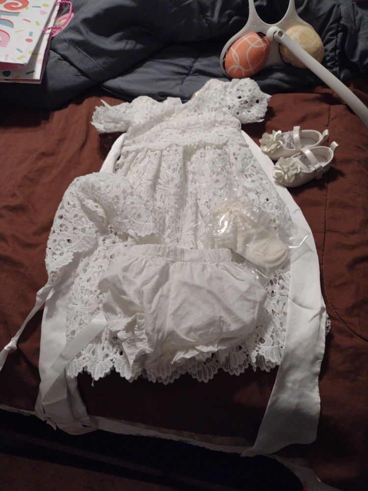Baptism Infant Dress 3-6 Months 