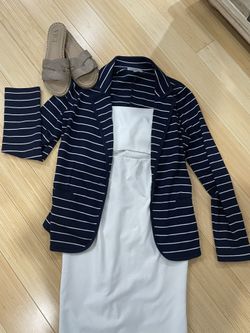 Striped Navy Blazer size XS