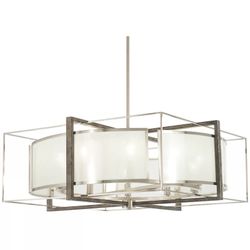 Zaleski 10 - Light Dimmable Geometric Chandelier. 20'' H X 30'' W X 30'' D MSRP $1312. Our price $679 + sales tax