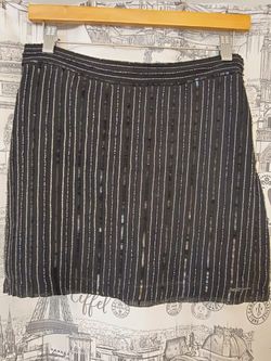 Black Sequin MLV skirt