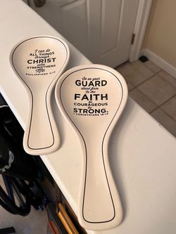 Large Porcelain Ceramic Spoon Rests