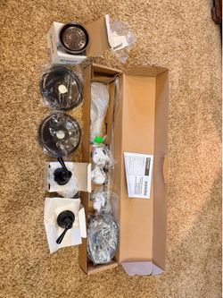 Moen Kingston  Oil Rubbed Bronze shower & sink faucet set.