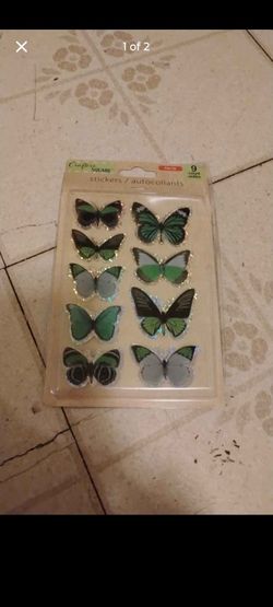 Crafter's Square Butterfly Pop-Up Stickers 9 Count