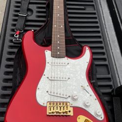 Jay Turser Stratocaster Guitar & 15W Crate Amp