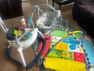 Baby Activity Bundle – Jumper, Swing & Play Mat – Excellent Condition