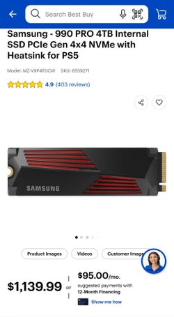Samsung 990 Pro 4 TB NVME Playstation 5 Ready