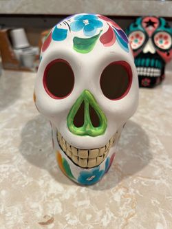 Hand-Painted Day of the Dead Sugar Skull