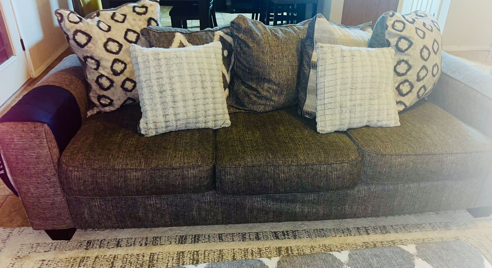 Grey Couch & Love Seat 