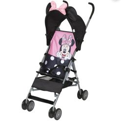 Disney Baby Comfort Height Character Umbrella Stroller, With Basket, Picking Minnie, NEW IN A BOX.