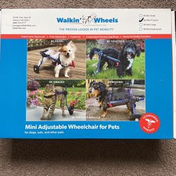 B2 Mini Medium walkin’ Pets 4 Leg Wheel Support