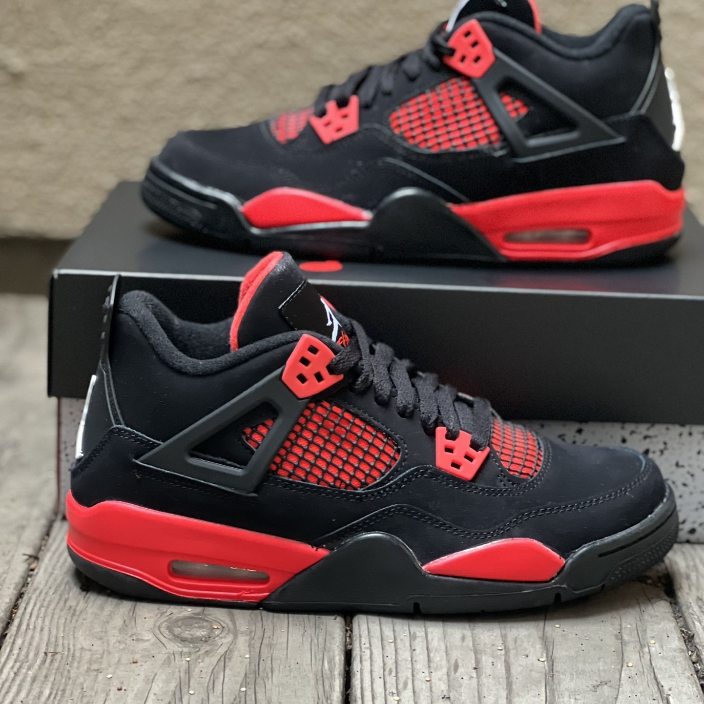 Nike Air Jordan 4, “Red Thunder/Crimson” Size 6.5y for Sale in 