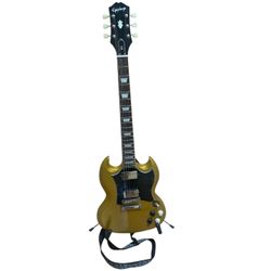 2022 Epiphone SG Traditional Pro Metallic Gold Good Condition