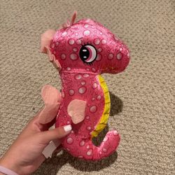 Pink Seahorse Plush