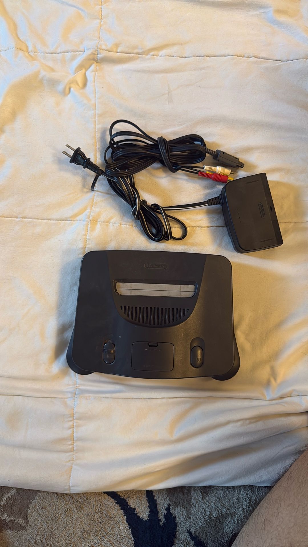 Nintendo 64 Consul With Power And AV Cables, Expansion Pack