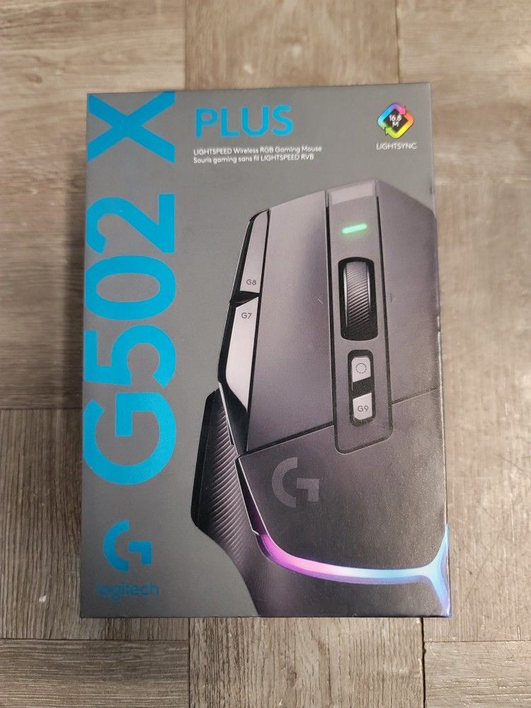 Logitech - G502 X PLUS LIGHTSPEED Wireless Optical Gaming Mouse (BRAND NEW FACTORY SEALED)