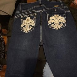 woman cowgirl jeans