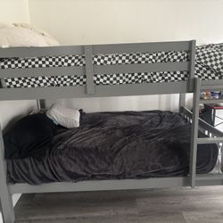 Bunk  Bed Twin Fits Two Full Mattress