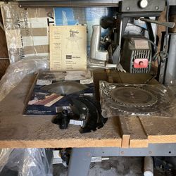 Sears Craftsman 10 Inch Radial Arm Saw With Blades And Stand