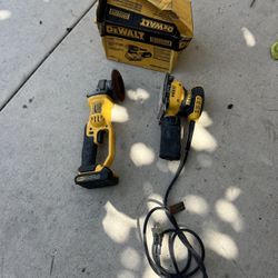  dewalt 20v  grinder and dewalt sander asking $175  for both 