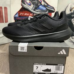 New Women Adidas Runfalcon 3.0 HP7558 Black Running Shoes Sizes 7W, 7.5Women, 8Women