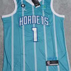 Melo Ball Men's Size Large Charlotte Hornets Jersey New 