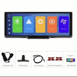 Portable Car Stereo Wireless Carplayer Screen 9.3" HD IPS Screen Car Radio with Android Auto,  Voice Contr