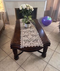 Large Solid Wood Coffee Table – $50 OBO