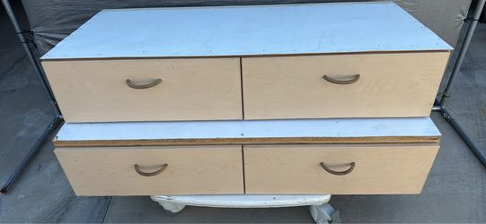 Storage drawer cabinets, two units two drawers each