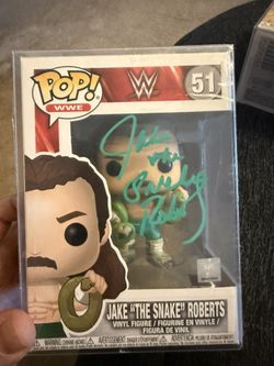 Jake The Snake Roberts Signed Funko Pop