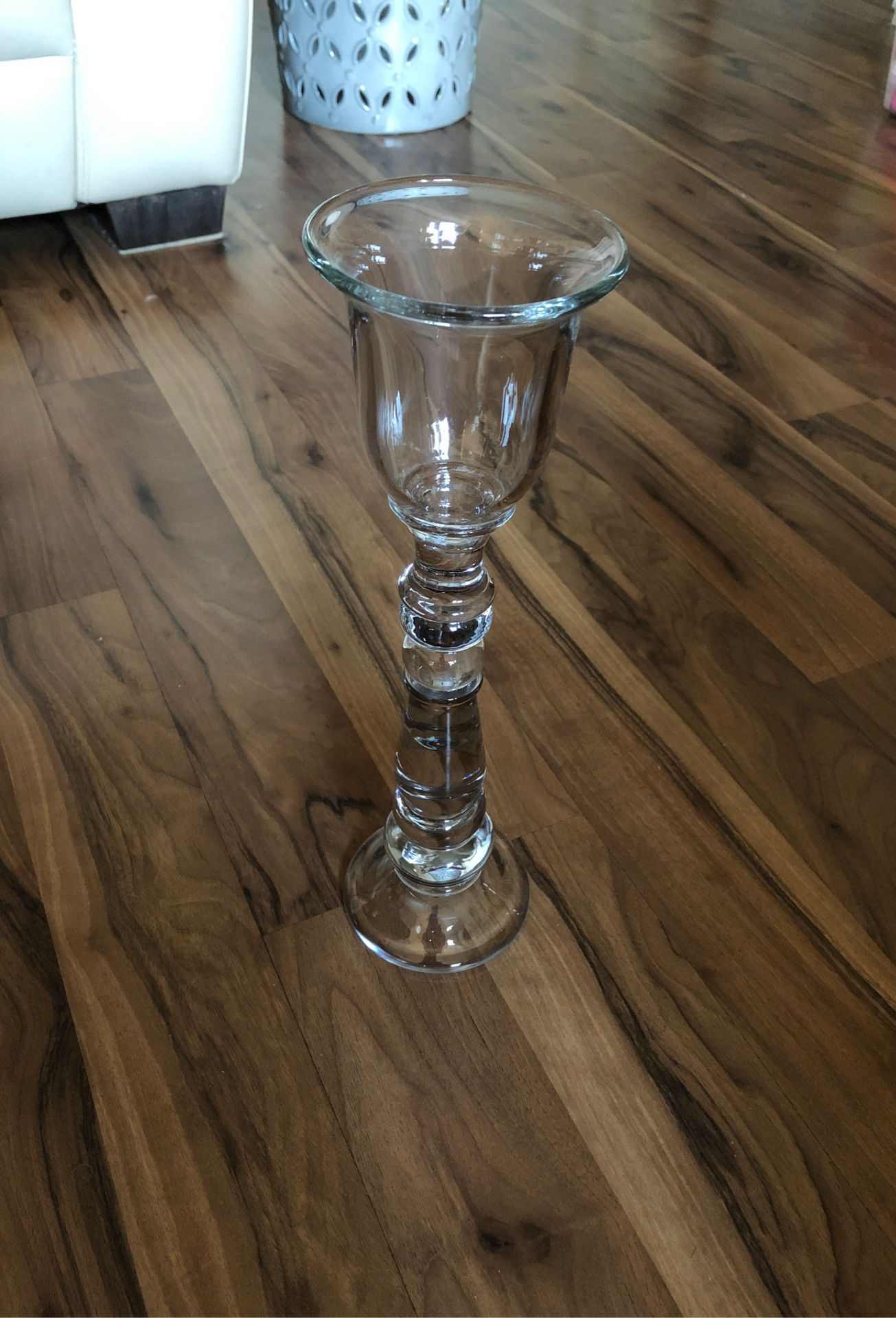 Glass candle holder from Pottery Barn