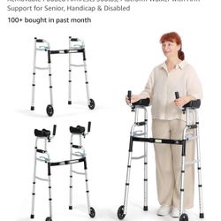 Folding Walker With Armrest Brand New