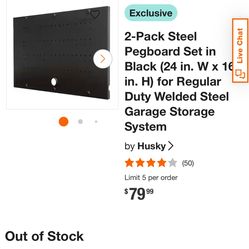 Husky Pegboard X2