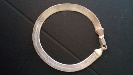 925 Italy herringbone bracelet