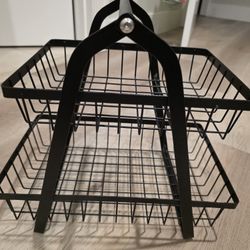 Metal Storage Basket with Handles