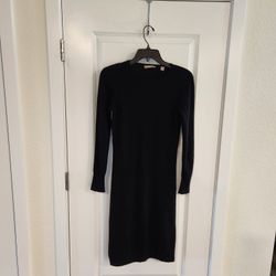Cashmere Addiction Womens Long Sleeve Purple Crew Neck Sweater Dress Size X Small, good condition