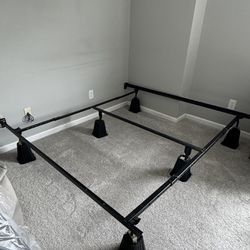 Basics Metal Bed Frame, 9-Leg Base 