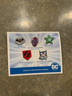 SDCC 2023 DC & Friends Panel Exclusive Pins