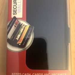 Black Security Wallet with RFID Theft Protection