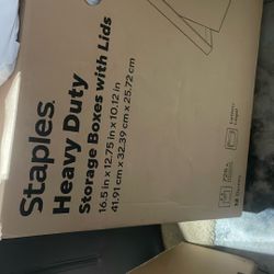 Staples Heavy Duty File Boxes 