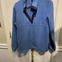 Adult Size Large LL Bean Blue Fleece Pullover