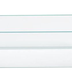 23.5" L x 7.5" W Tempered Glass Wind Guard Fence 592277