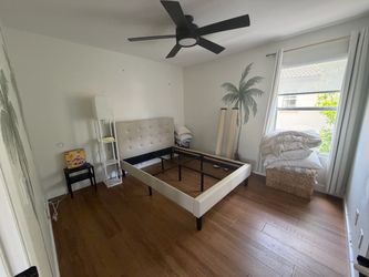 Full size bed frame and mattress