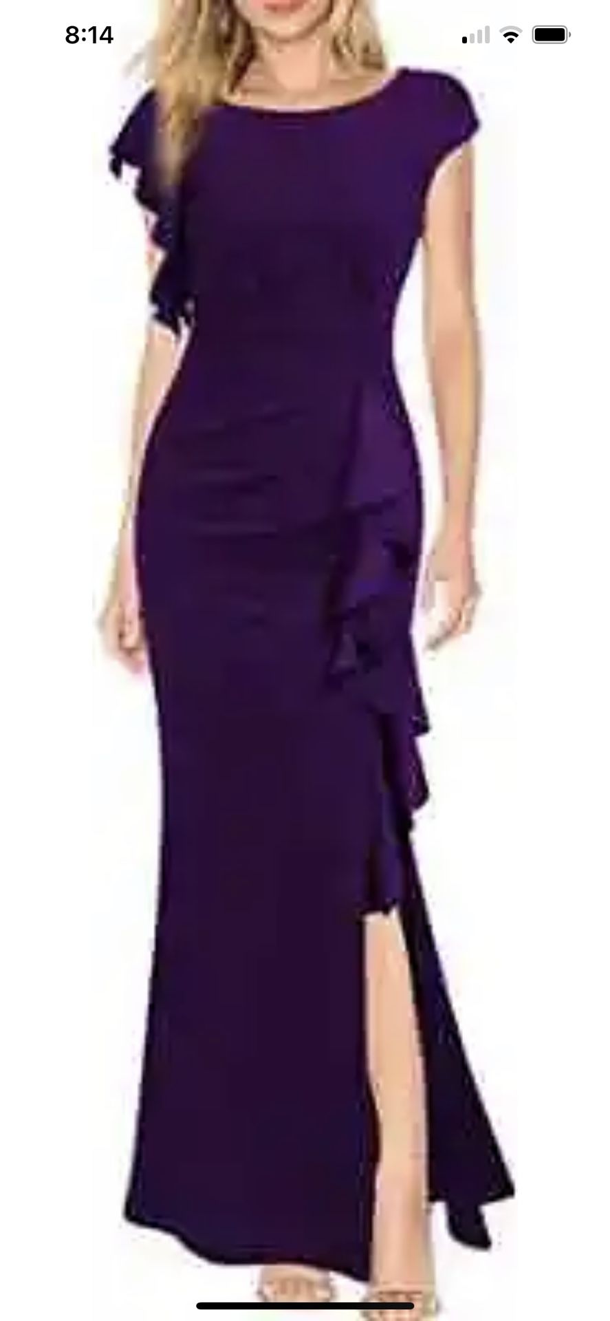 New Party Or Prom Dress Purple S