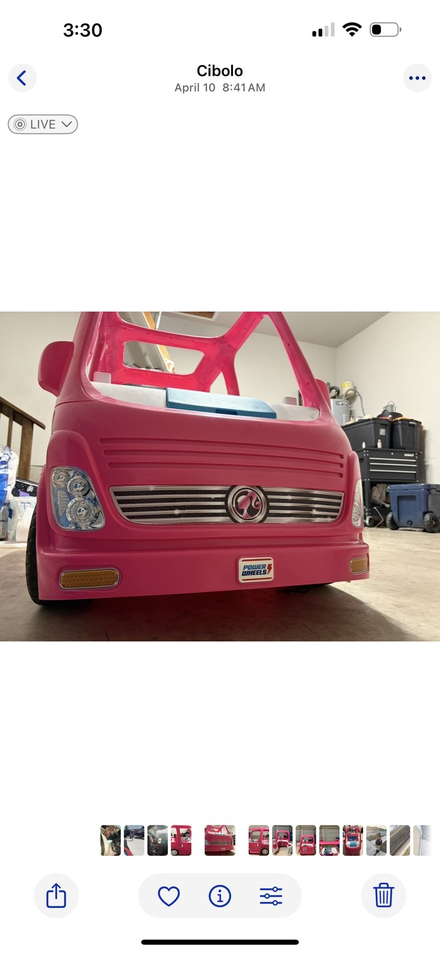 12V Power Wheels Barbie Dream Camper Battery Powered Ride On with