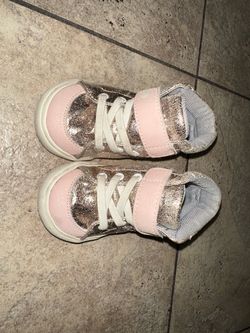 Toddler Girl High-Top Sneakers Rose Gold Pink