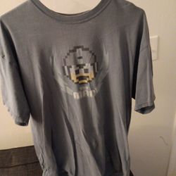 Gilman Quality  L Sz Grey Vtg Video Game MEGA MAN