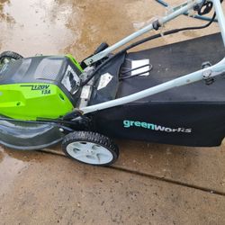 Greenworks 21" 13A corded lawnmower 