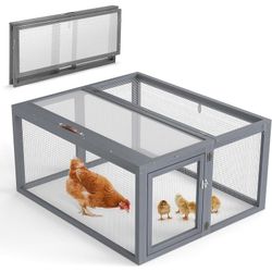 Rabbit house portable, Small Animal house, chicken Coop, 43″L Foldable Wooden Rabbit Cage, NEW