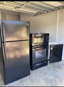 Black kitchen Appliances set